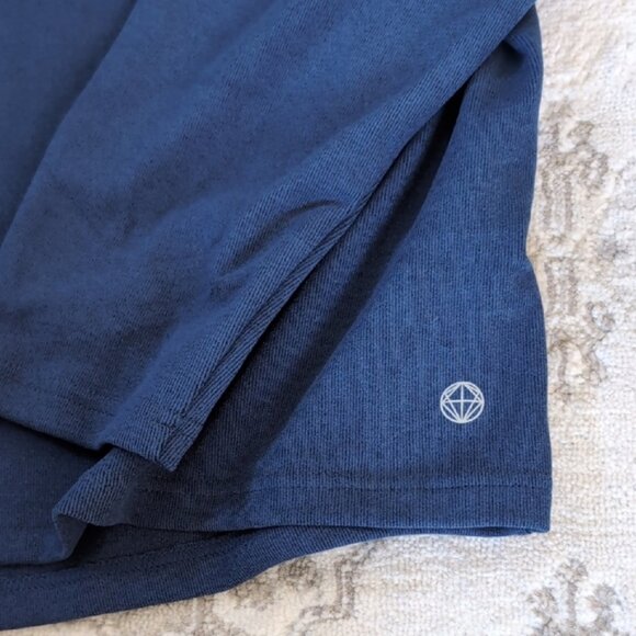 Men's Blue Quarter Zip Sweater - Picture 5 of 5